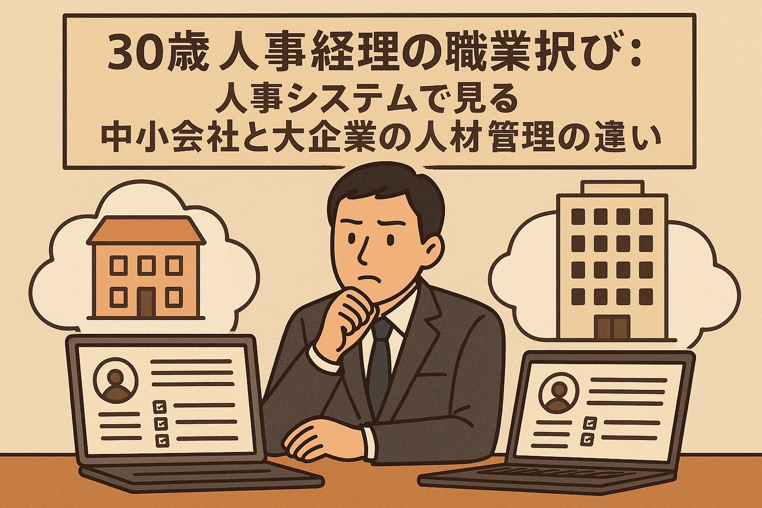 30岁人事经理的职业抉择：从人事系统看中小公司与大企业的人力资源管理差异