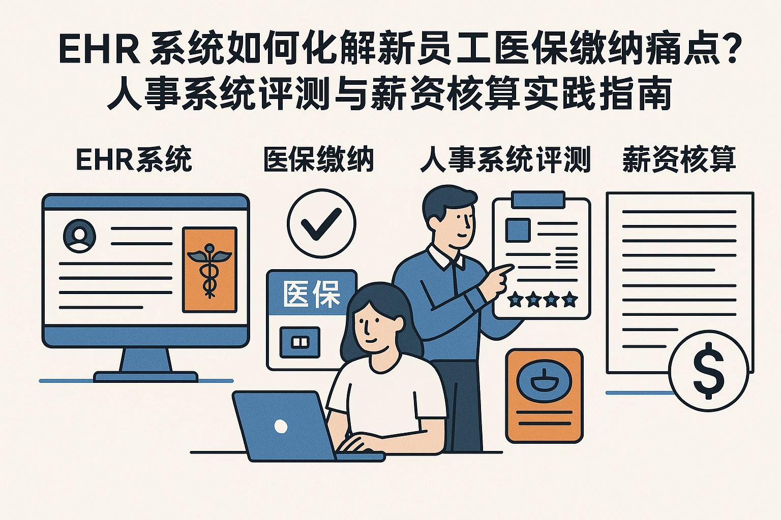 EHR系统如何化解新员工医保缴纳痛点？人事系统评测与薪资核算实践指南