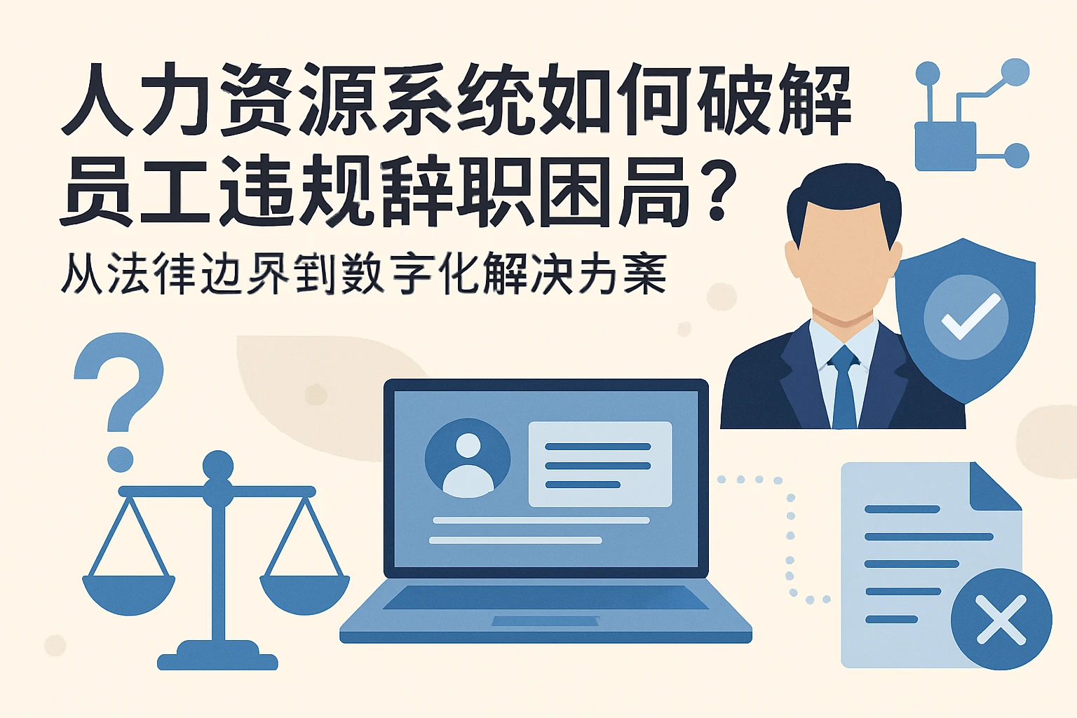 人力资源系统如何破解员工违规辞职困局？从法律边界到数字化解决方案