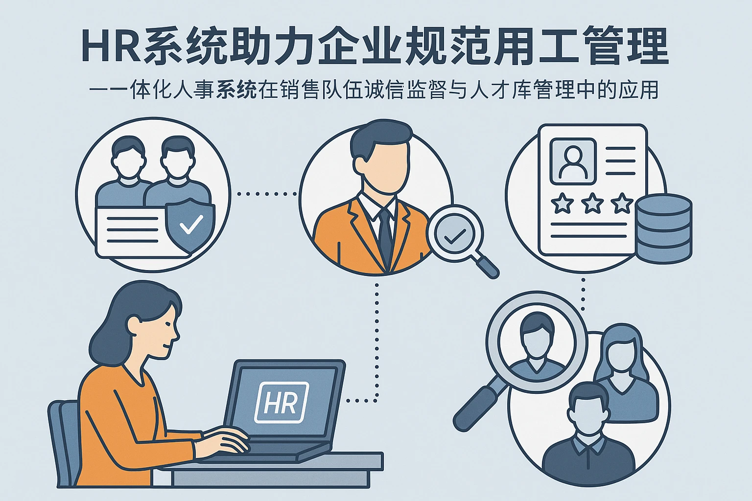 HR系统助力企业规范用工管理 —— 一体化人事系统在销售队伍诚信监督与人才库管理中的应用