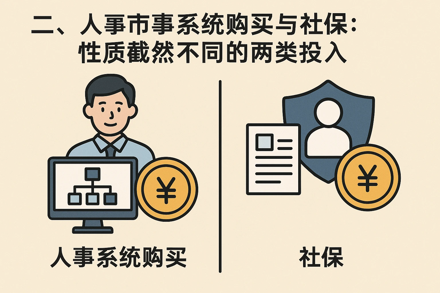 二、人事系统购买与社保：性质截然不同的两类投入