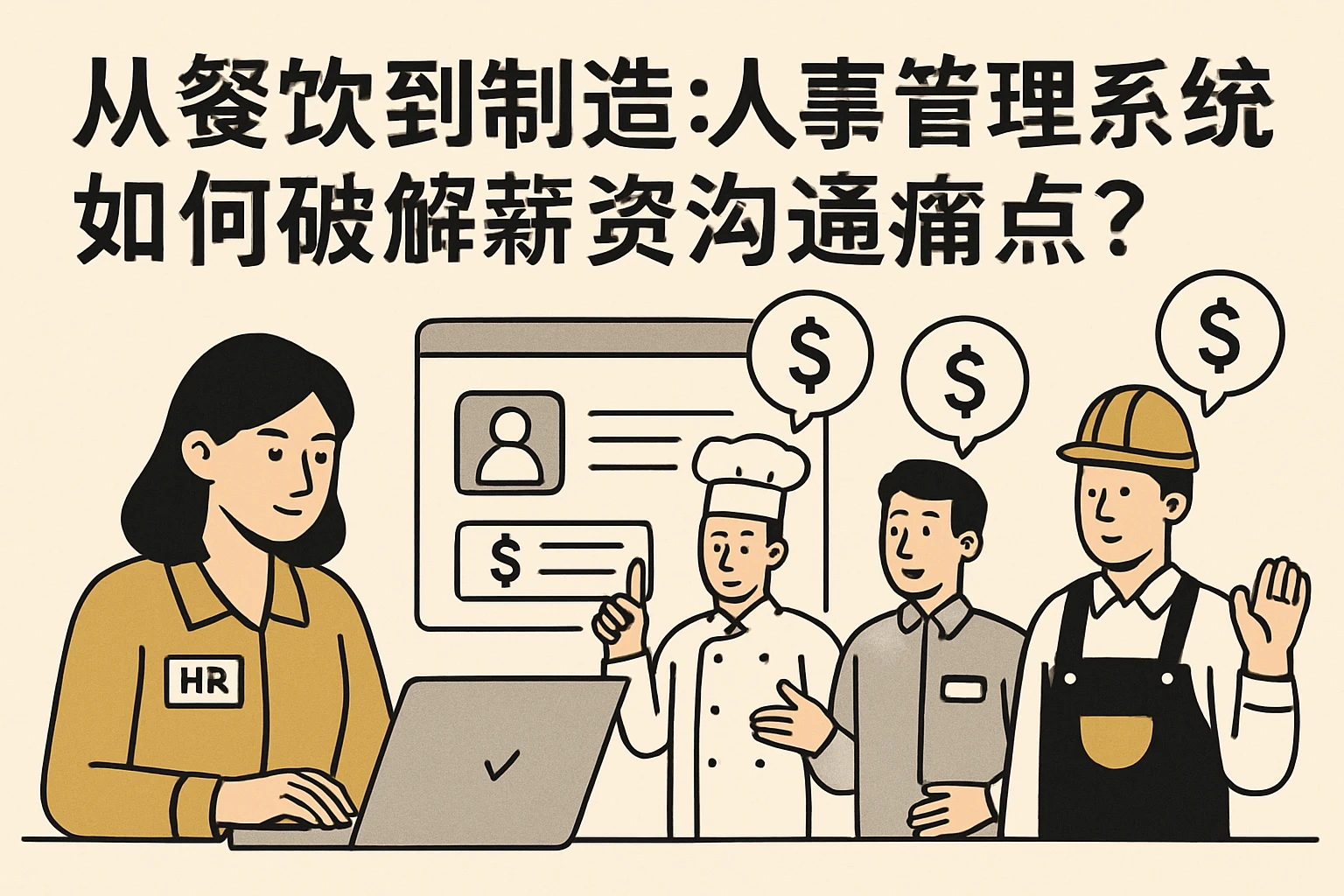 从餐饮到制造：人事管理系统如何破解薪资沟通痛点？