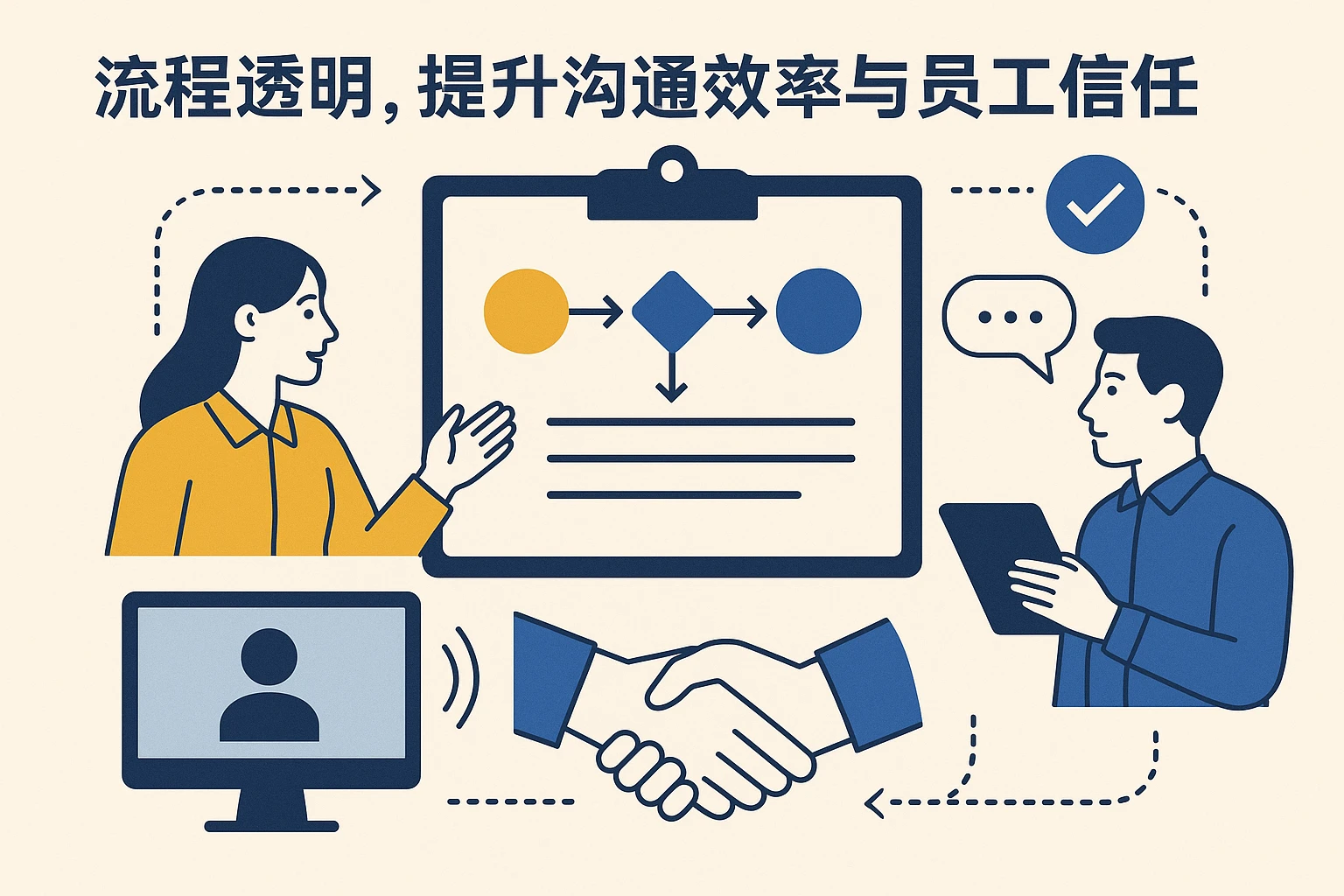 流程透明,提升沟通效率与员工信任