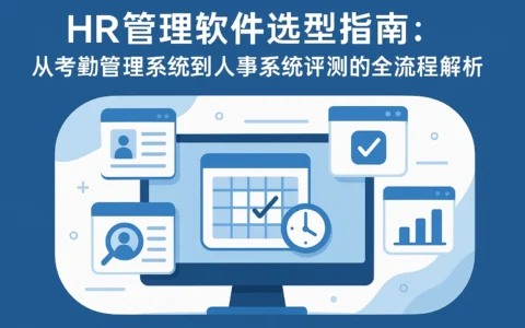 HR管理软件选型指南：从考勤管理系统到人事系统评测的全流程解析