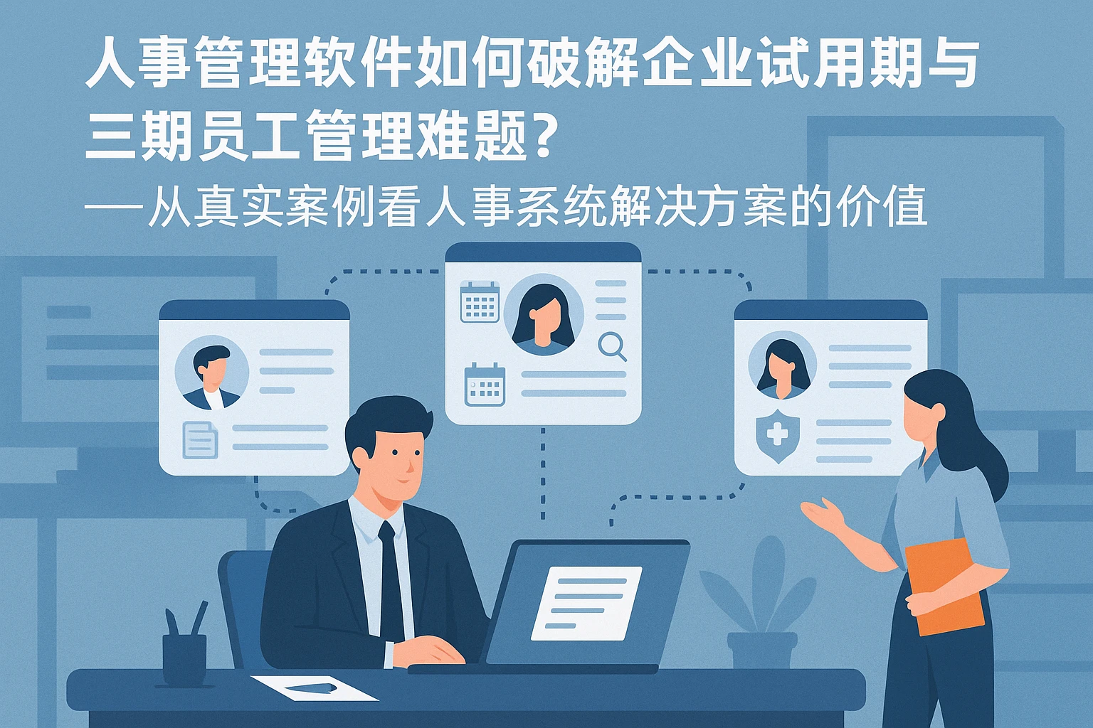 人事管理软件如何破解企业试用期与三期员工管理难题？——从真实案例看人事系统解决方案的价值