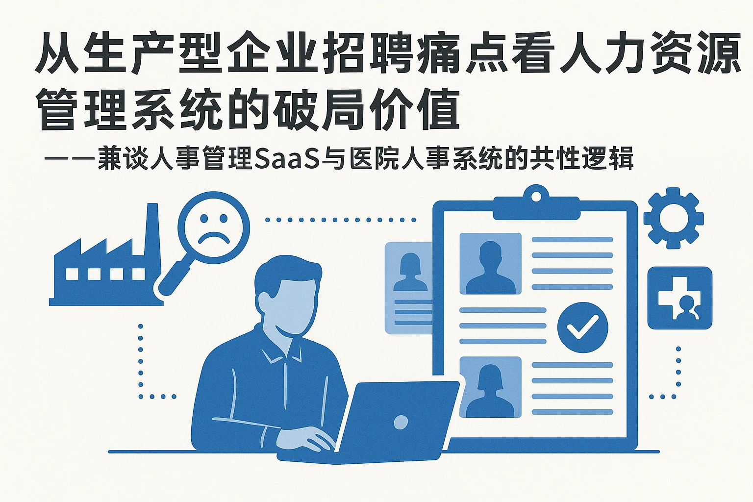 从生产型企业招聘痛点看人力资源管理系统的破局价值——兼谈人事管理SaaS与医院人事系统的共性逻辑