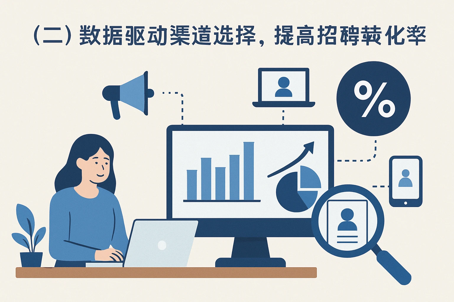 （二）数据驱动渠道选择，提高招聘转化率
