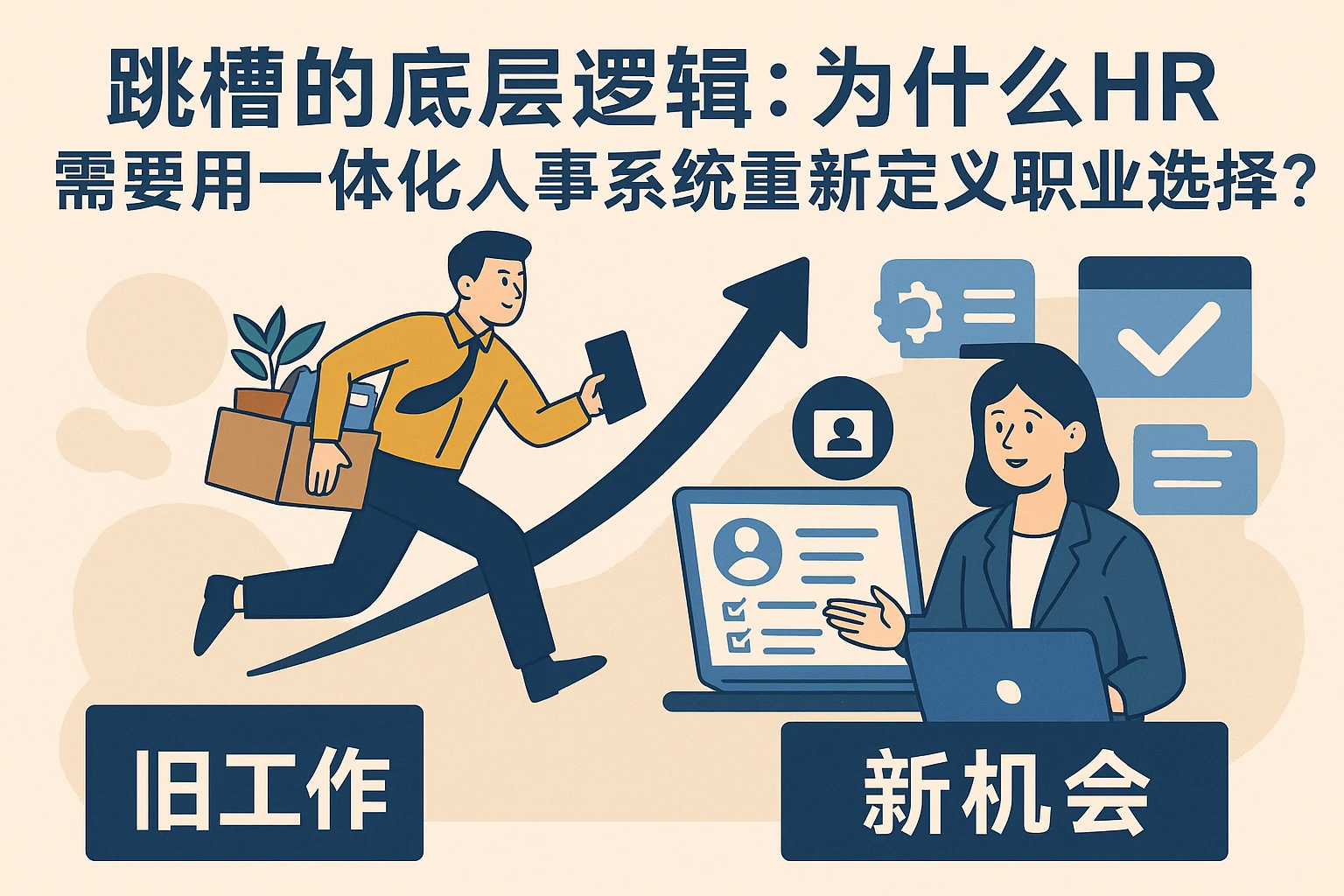 跳槽的底层逻辑：为什么HR需要用一体化人事系统重新定义职业选择？