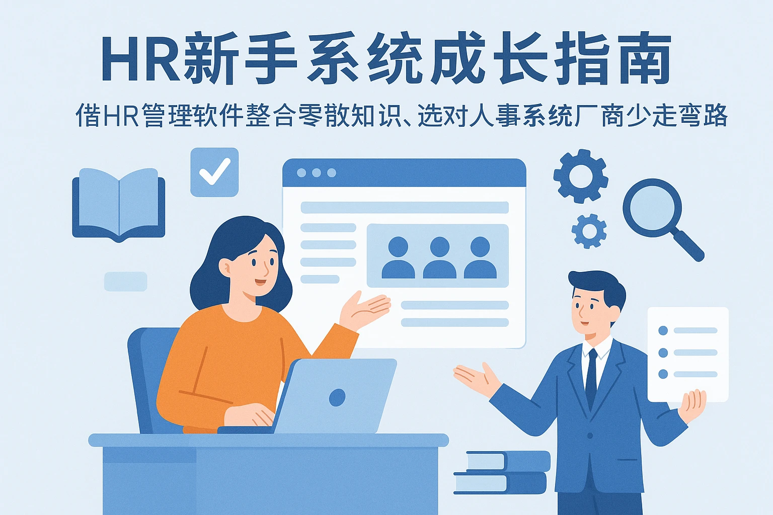 HR新手系统成长指南：借HR管理软件整合零散知识，选对人事系统厂商少走弯路