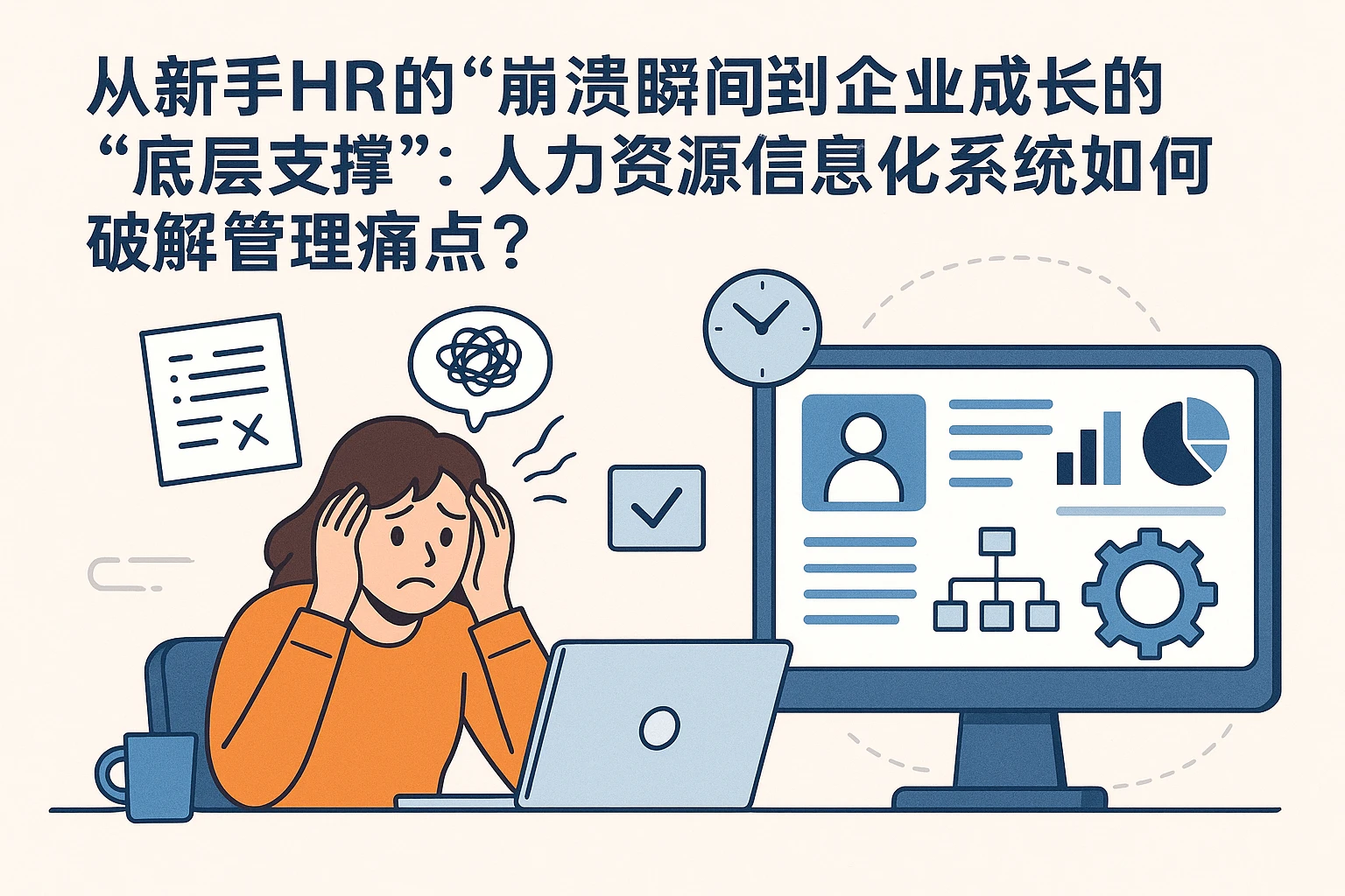 从新手HR的“崩溃瞬间”到企业成长的“底层支撑：人力资源信息化系统如何破解管理痛点？”