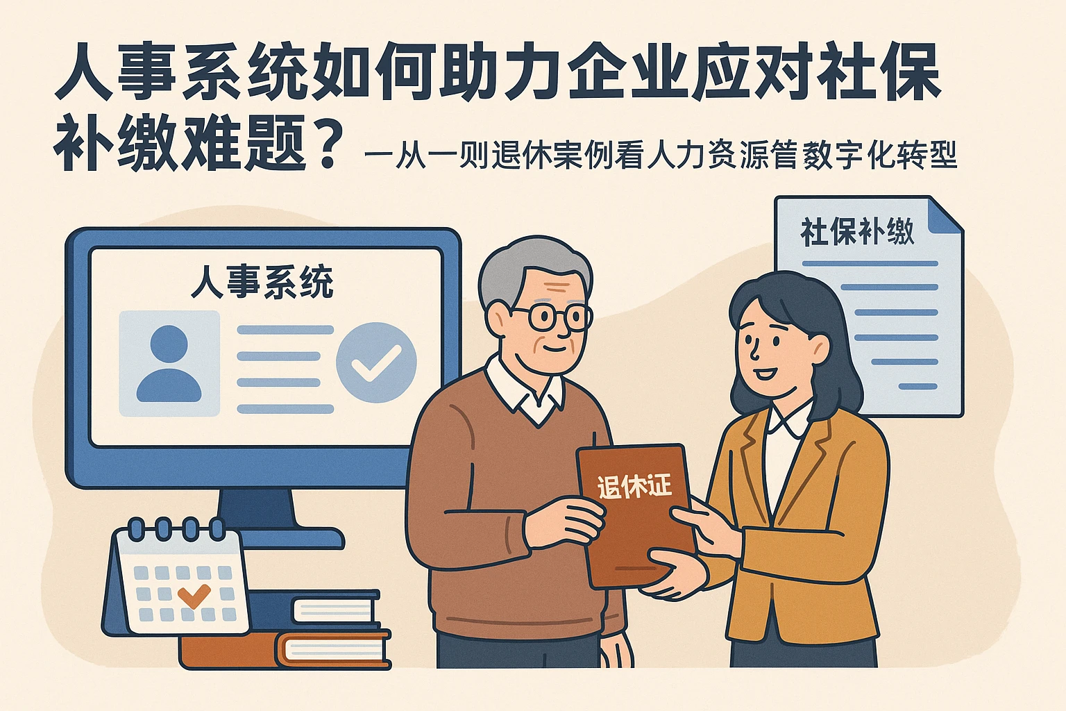 人事系统如何助力企业应对社保补缴难题？——从一则退休案例看人力资源管理数字化转型