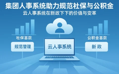 集团人事系统助力规范社保与公积金基数管理——云人事系统在新政下的价值与变革