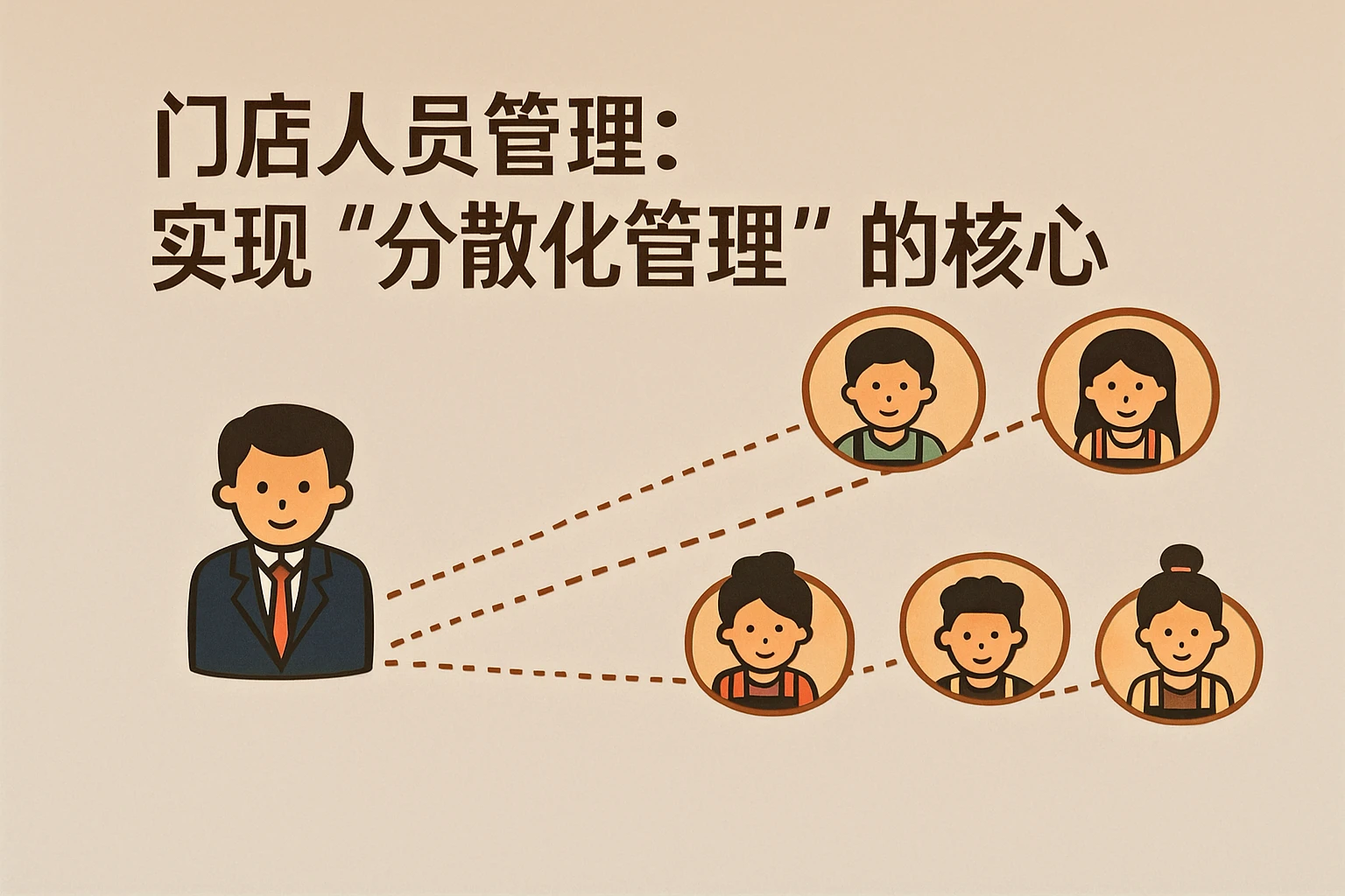 2. 门店人员管理：实现“分散化管理”的核心