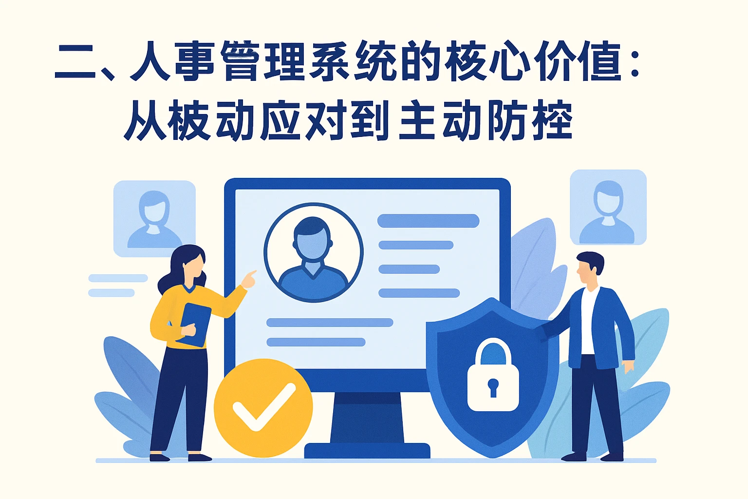 二、人事管理系统的核心价值：从被动应对到主动防控