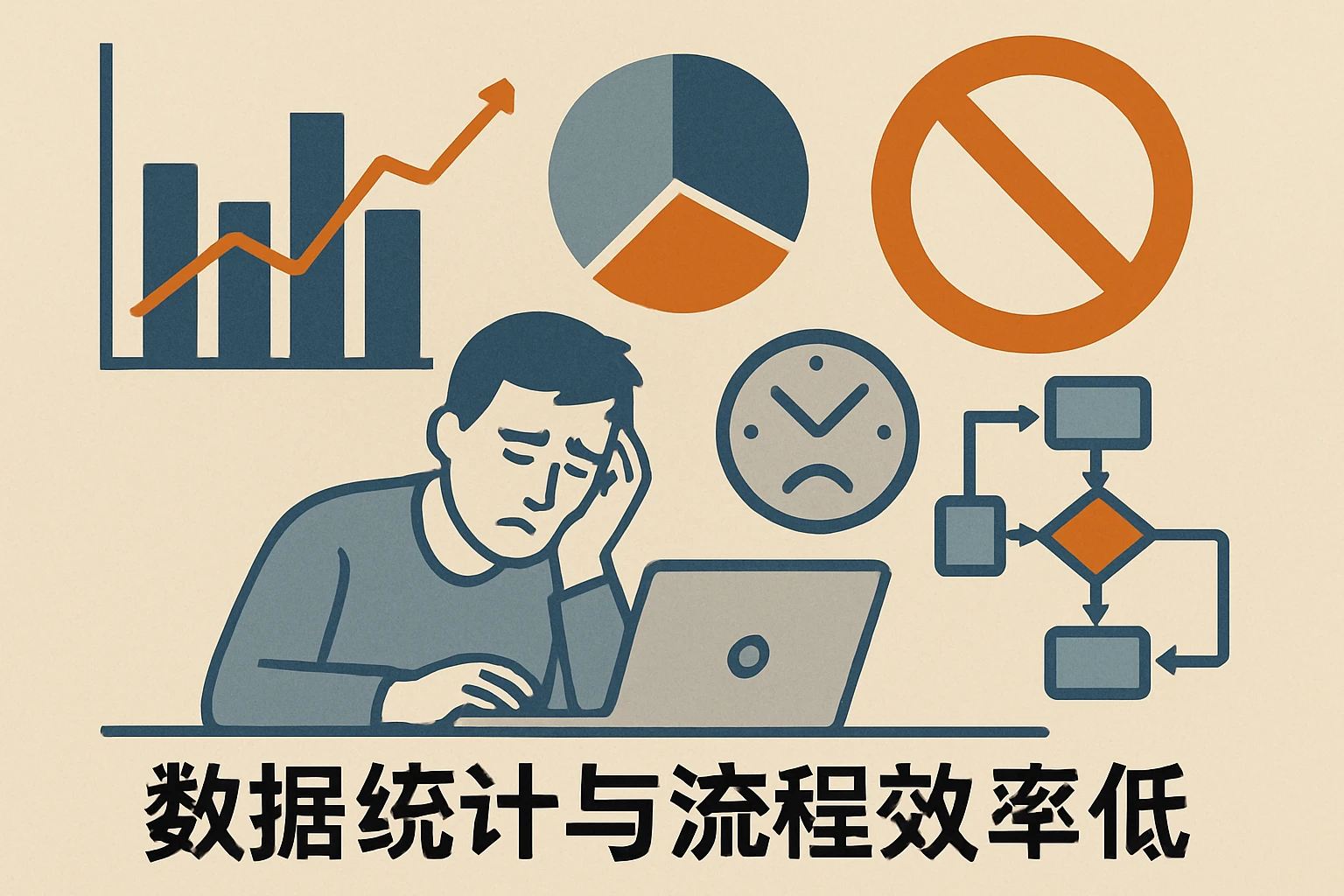 2. 数据统计与流程效率低