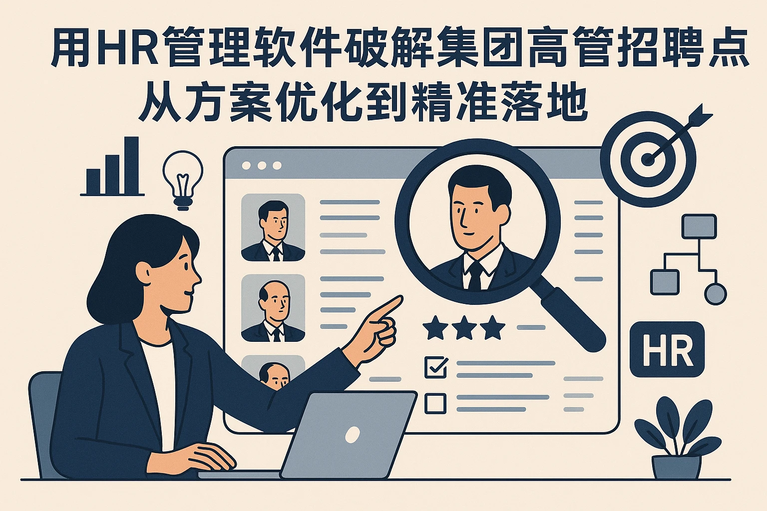 用HR管理软件破解集团高管招聘痛点：从方案优化到精准落地