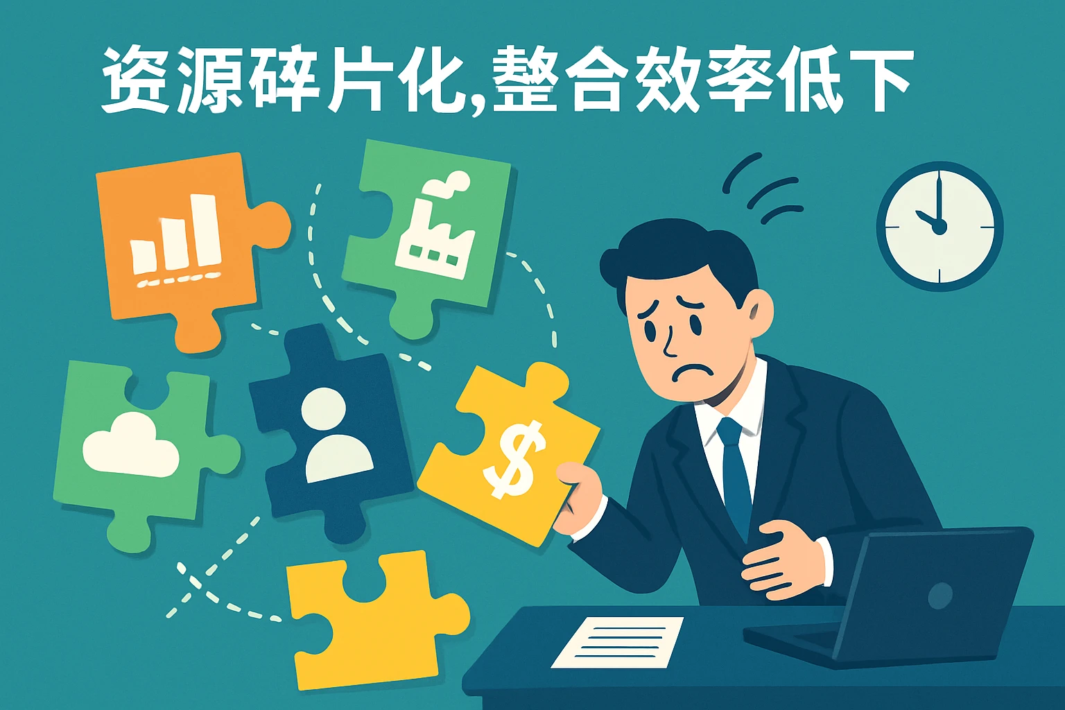 2. 资源碎片化，整合效率低下