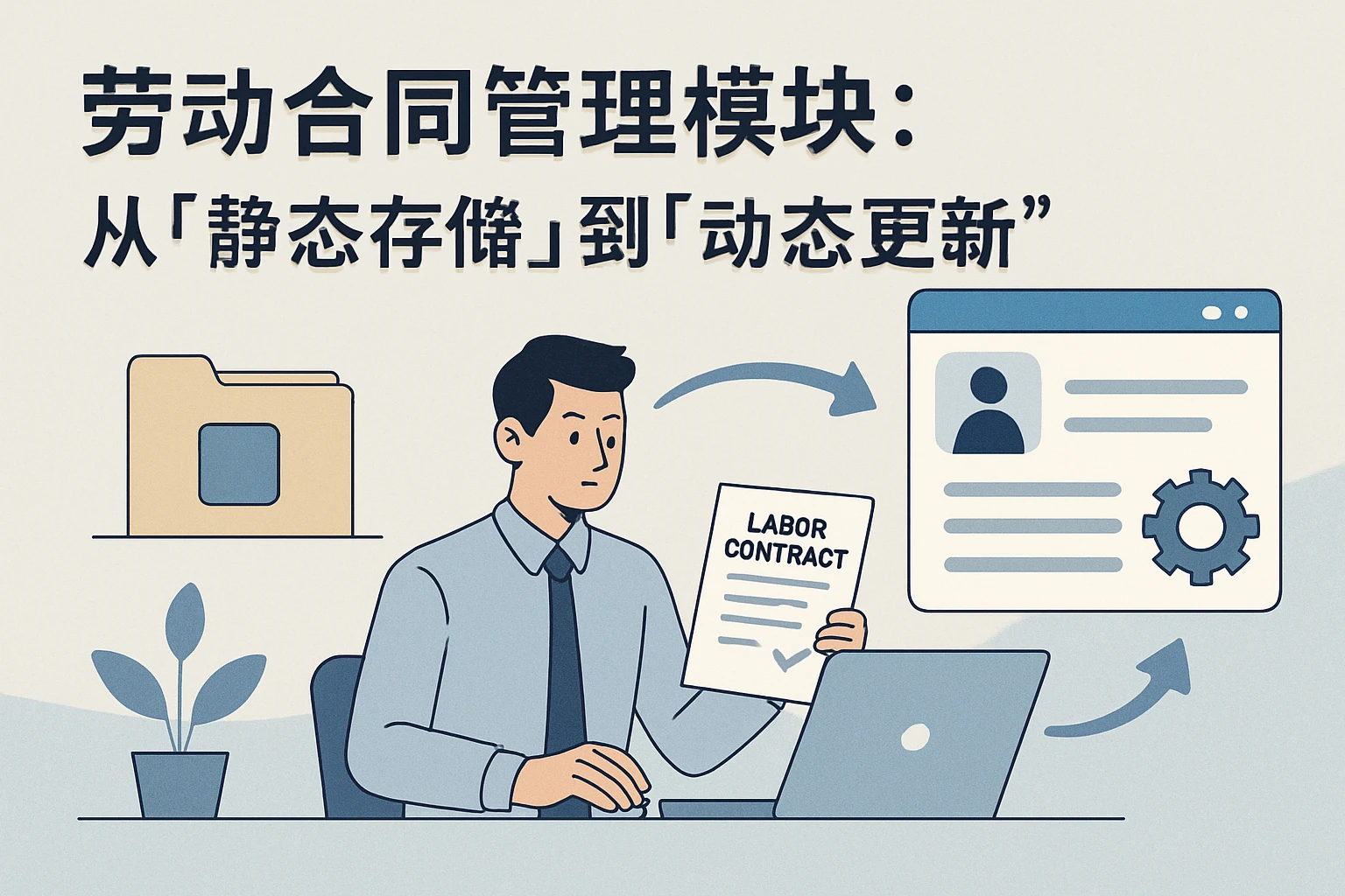 2. 劳动合同管理模块：从“静态存储”到“动态更新”