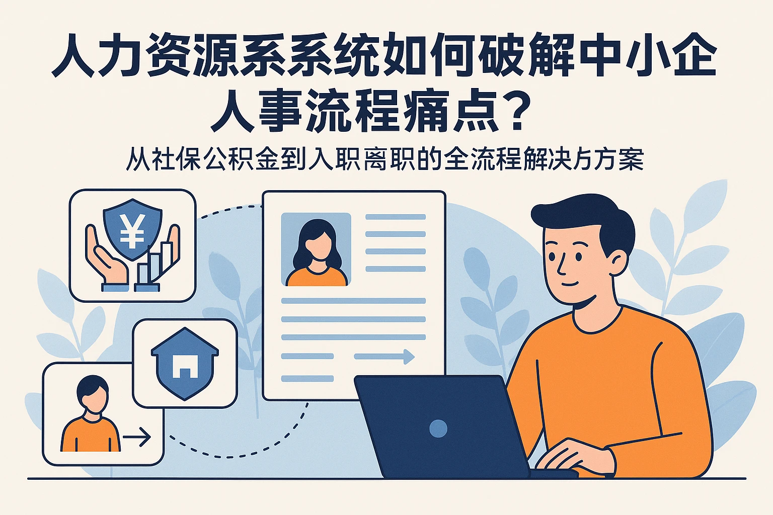 人力资源系统如何破解中小企业人事流程痛点？从社保公积金到入职离职的全流程解决方案