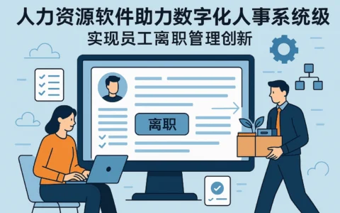 人力资源软件助力数字化人事系统升级——实现员工离职管理创新