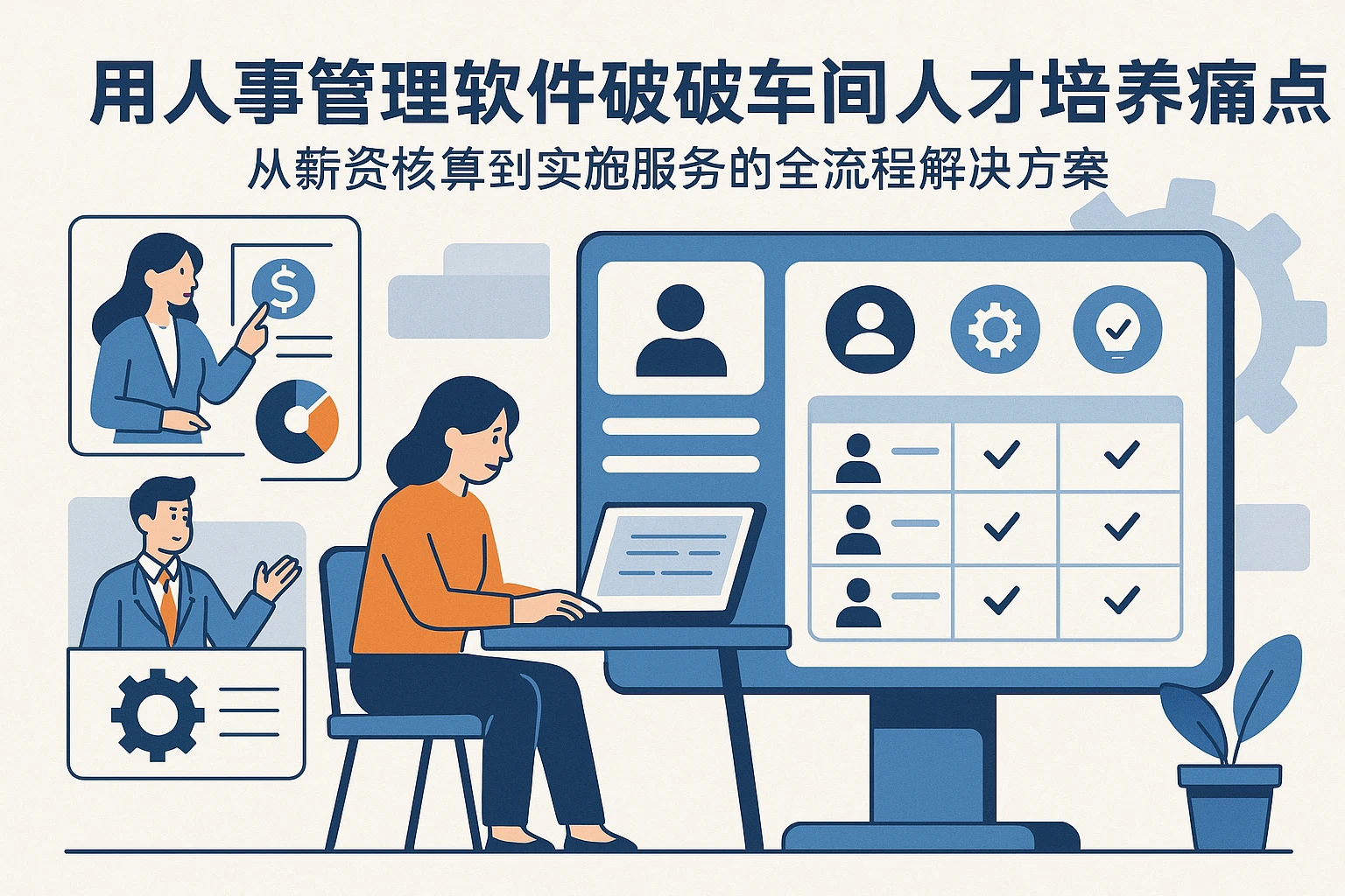 用人事管理软件破解车间人才培养痛点：从薪资核算到实施服务的全流程解决方案