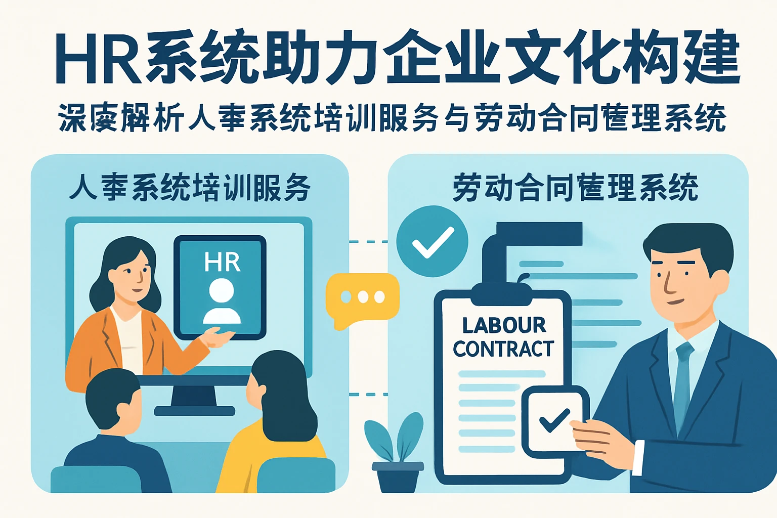 HR系统助力企业文化构建：深度解析人事系统培训服务与劳动合同管理系统