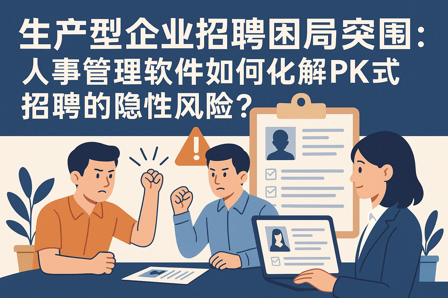 生产型企业招聘困局突围：人事管理软件如何化解PK式招聘的隐性风险？