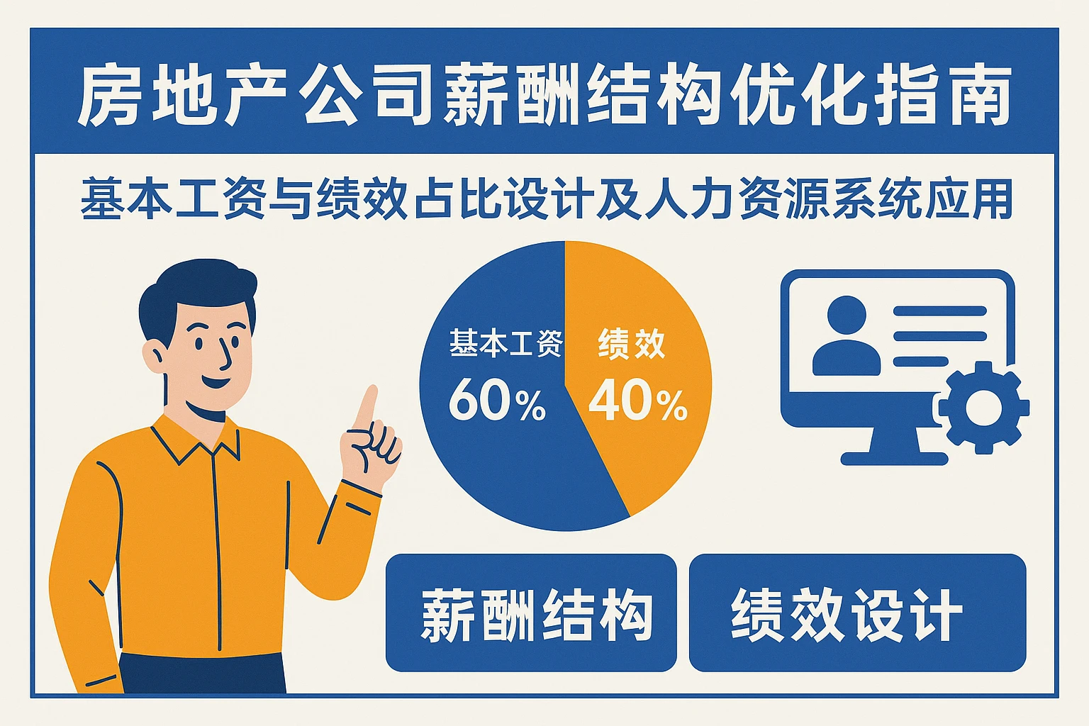 房地产公司薪酬结构优化指南：基本工资与绩效占比设计及人力资源系统应用
