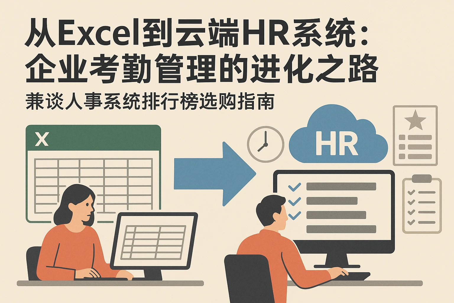 从Excel到云端HR系统：企业考勤管理的进化之路——兼谈人事系统排行榜选购指南