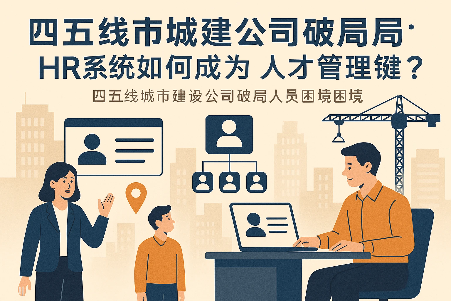 四五线城市城建公司破局人员困境：HR系统如何成为人才管理关键？