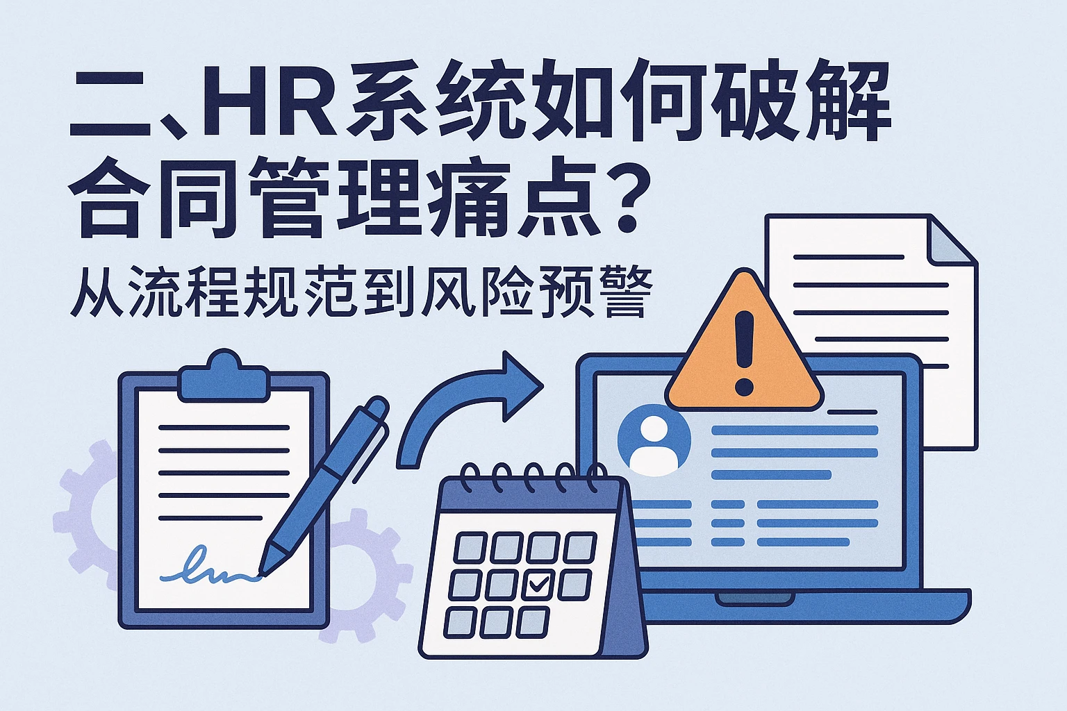 二、HR系统如何破解合同管理痛点？从流程规范到风险预警