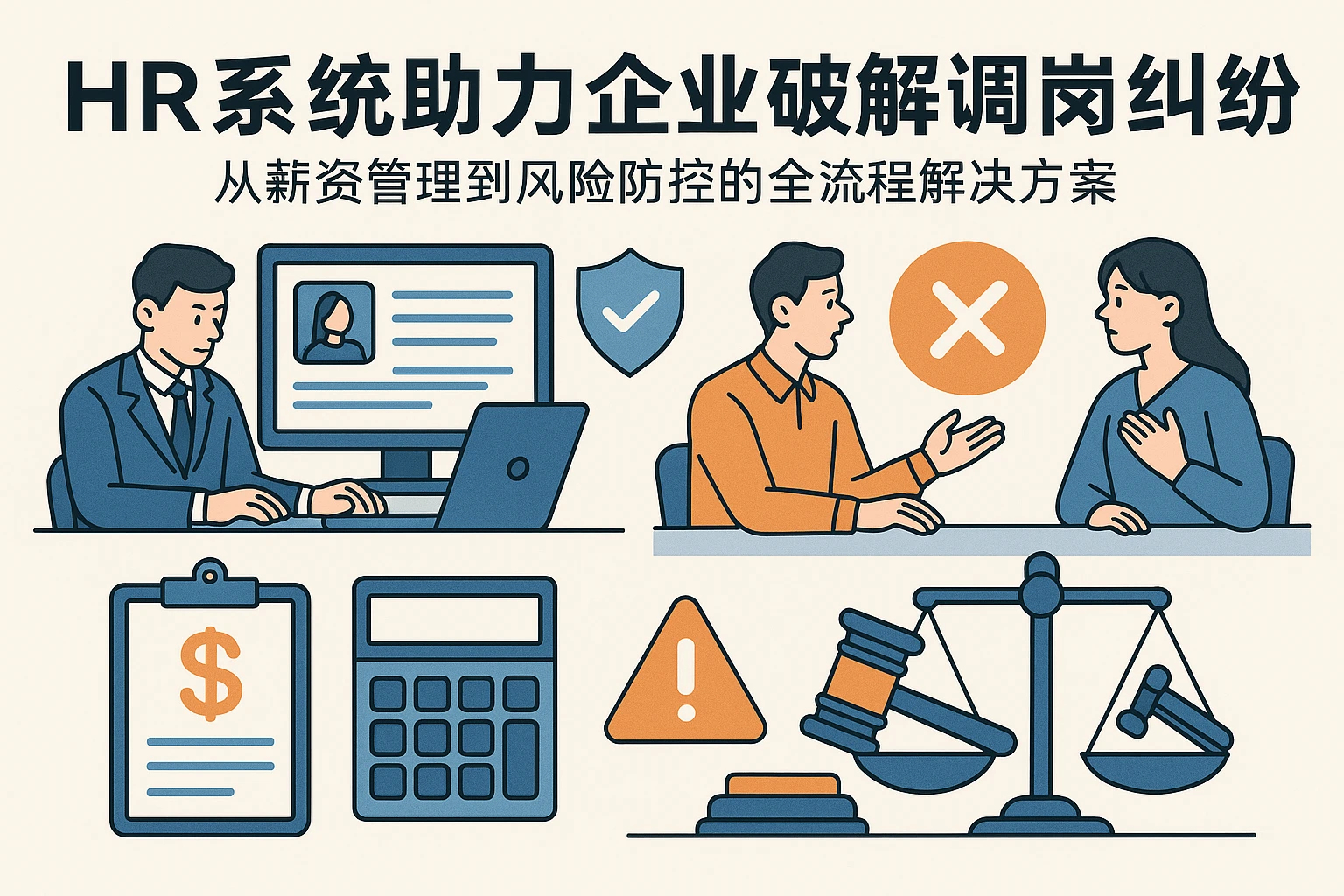 HR系统助力企业破解调岗纠纷：从薪资管理到风险防控的全流程解决方案