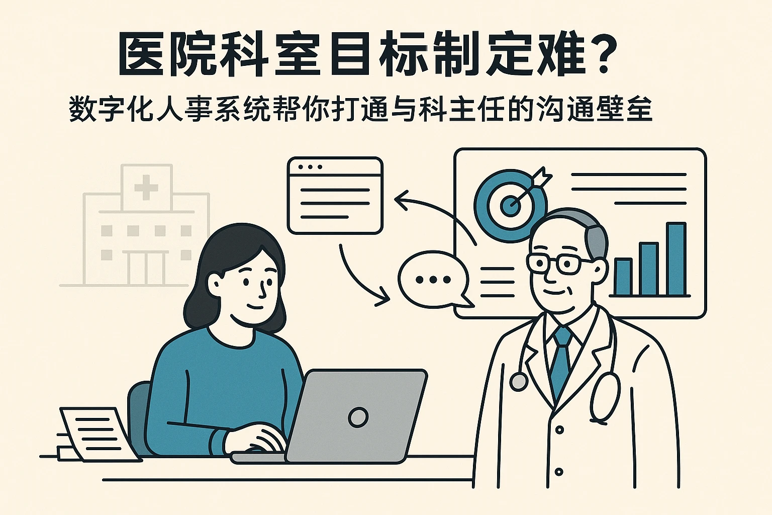 医院科室目标制定难？数字化人事系统帮你打通与科主任的沟通壁垒