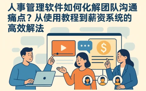 人事管理软件如何化解团队沟通痛点？从使用教程到薪资系统的高效解法