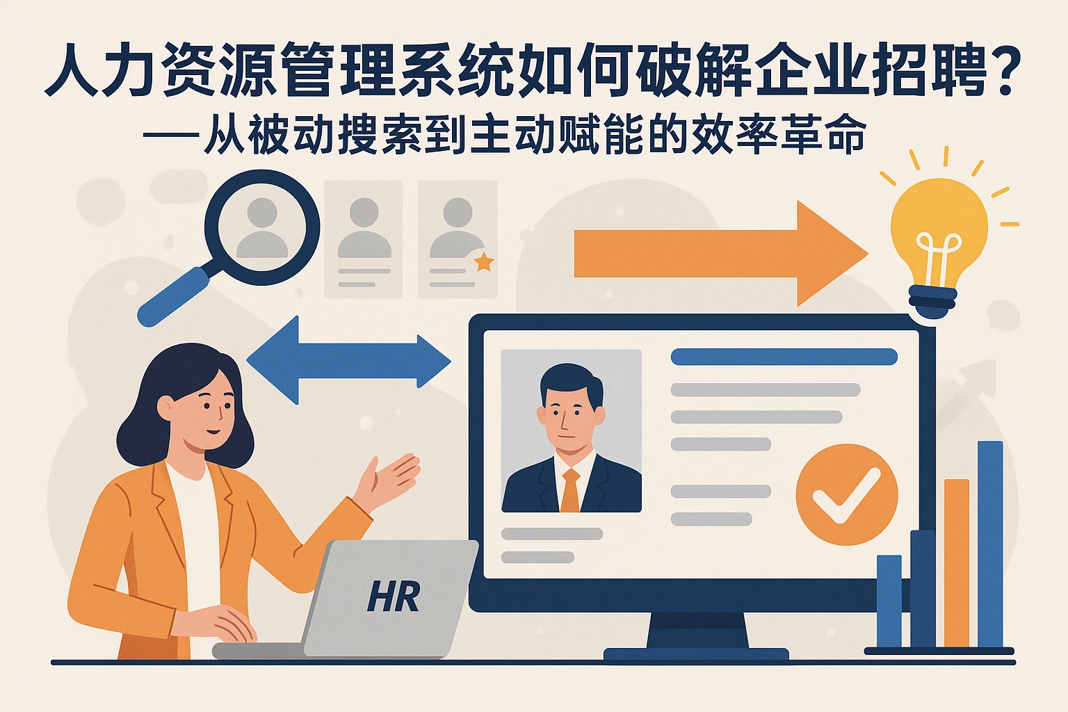 人力资源管理系统如何破解企业招聘难？——从被动搜索到主动赋能的效率革命
