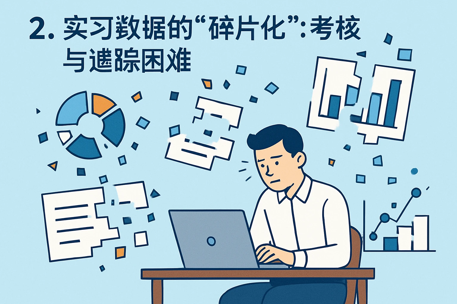 2. 实习数据的“碎片化”：考核与追踪困难