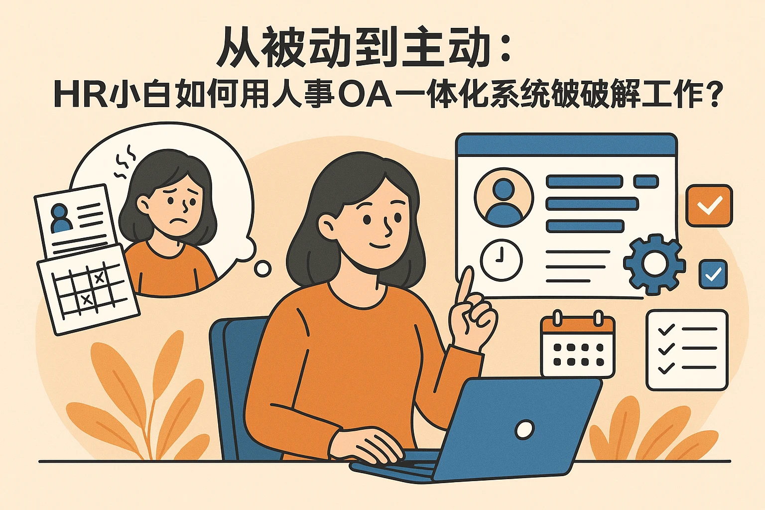 从被动到主动：HR小白如何用人事OA一体化系统破解工作困局？