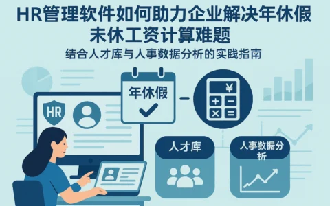 HR管理软件如何助力企业解决年休假未休工资计算难题——结合人才库与人事数据分析的实践指南