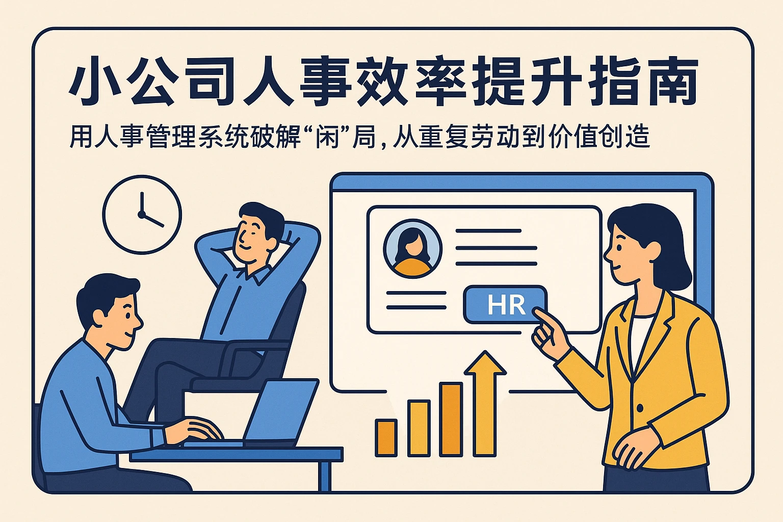 小公司人事效率提升指南：用人事管理系统破解“闲”局，从重复劳动到价值创造