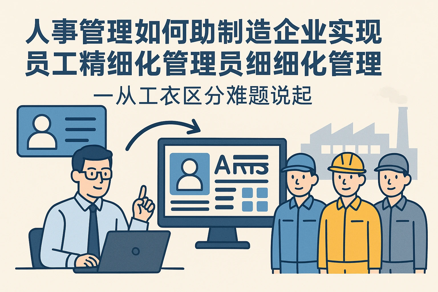 人事管理系统如何助力制造企业实现员工精细化管理——从工衣区分难题说起