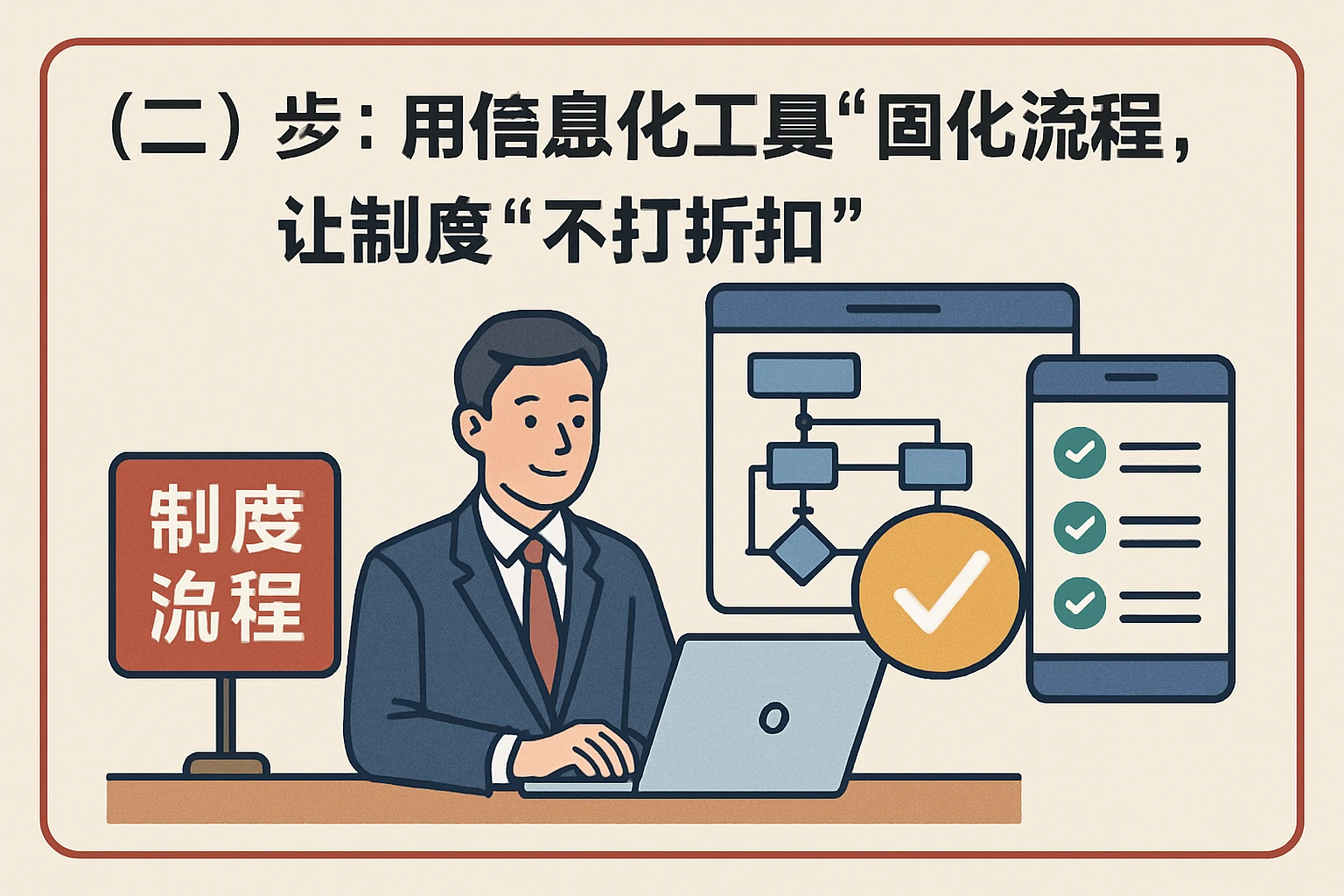 （二）第二步：用信息化工具“固化流程”，让制度“不打折扣”