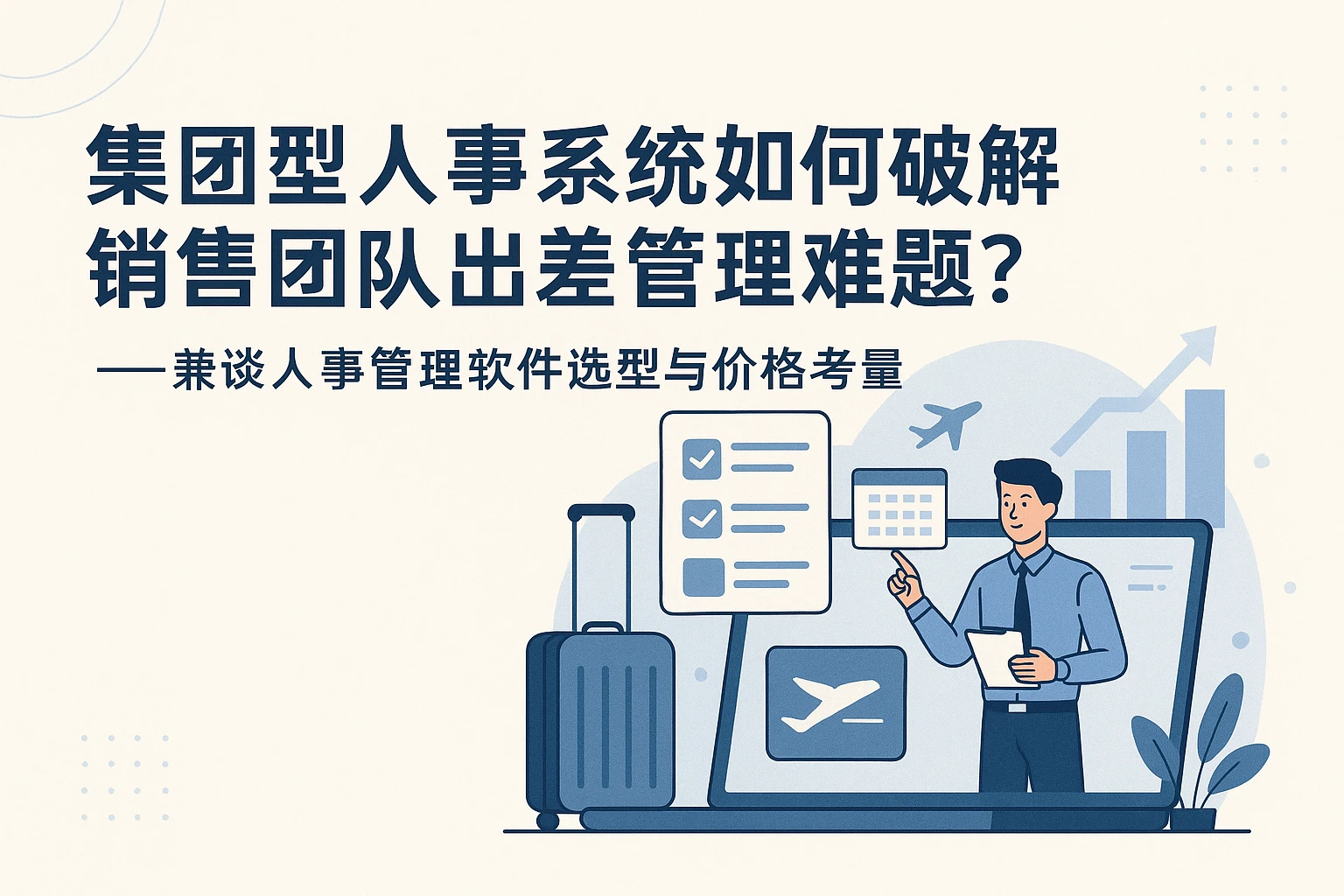 集团型人事系统如何破解销售团队出差管理难题？——兼谈人事管理软件选型与价格考量