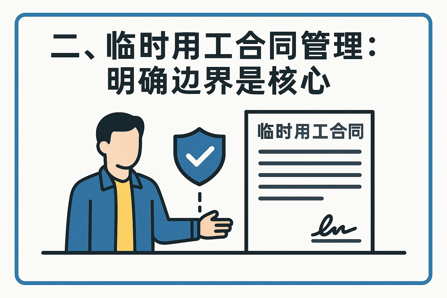 二、临时用工合同管理：明确边界是核心