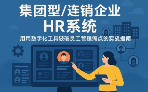 集团型/连锁企业HR系统：用数字化工具破解员工管理痛点的实战指南