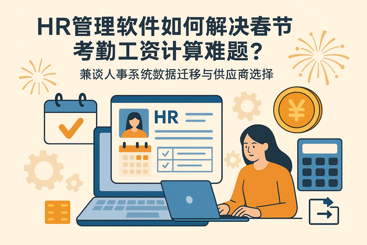 HR管理软件如何解决春节考勤工资计算难题？——兼谈人事系统数据迁移与供应商选择