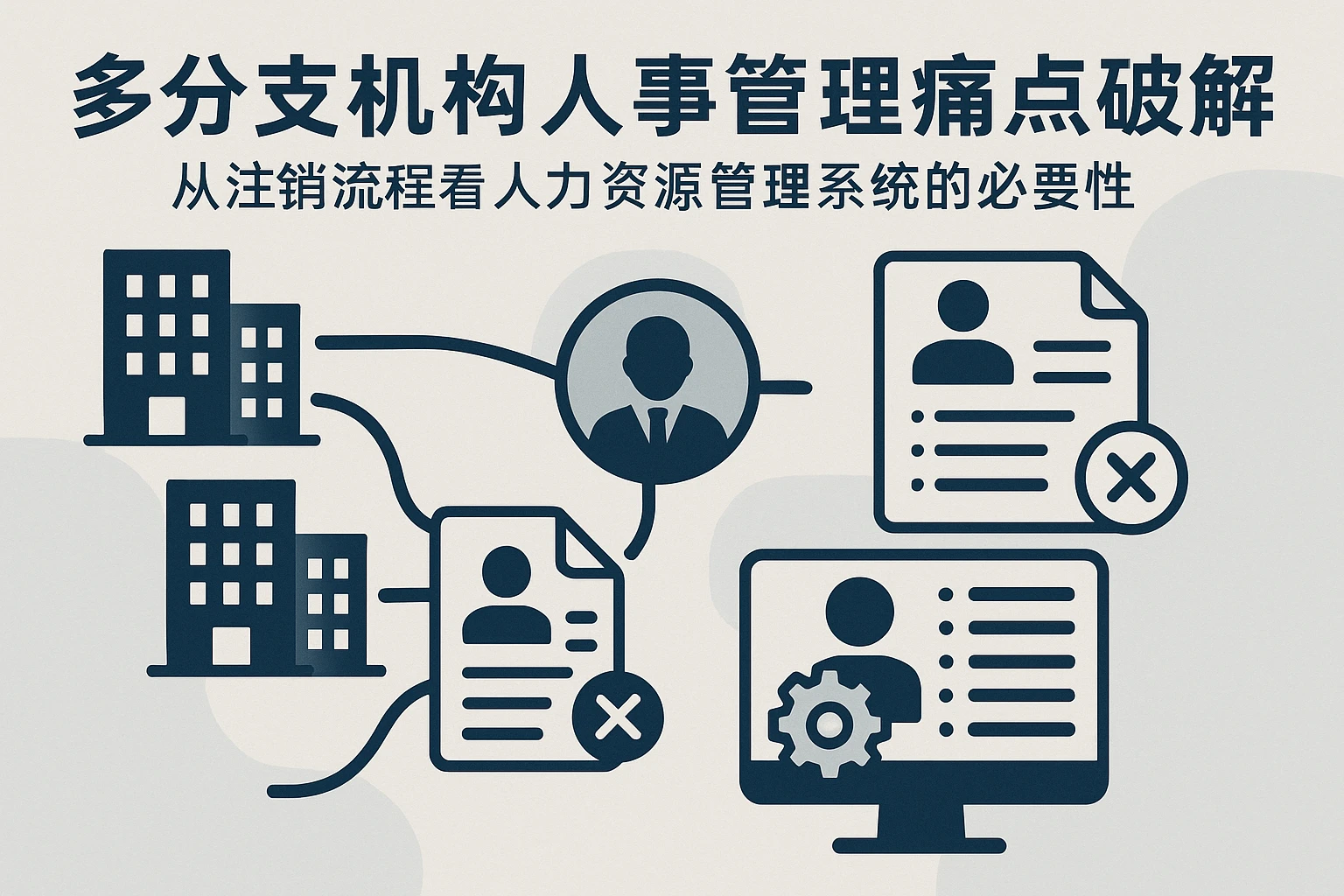 多分支机构人事管理痛点破解：从注销流程看人力资源管理系统的必要性