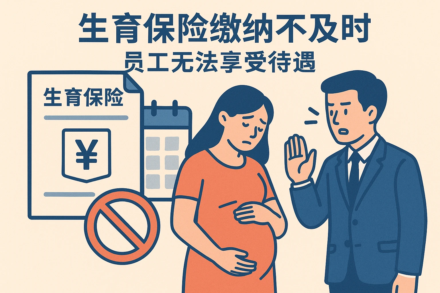 2. 生育保险缴纳不及时，员工无法享受待遇