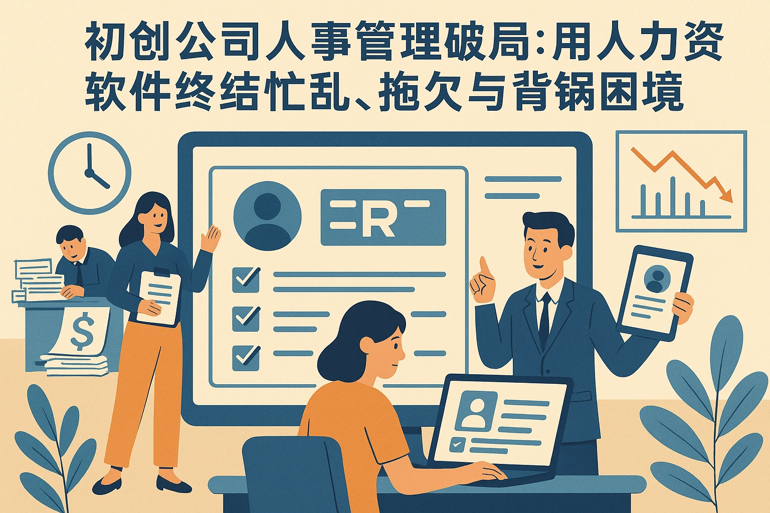 初创公司人事管理破局：用人力资源软件终结忙乱、拖欠与背锅困境