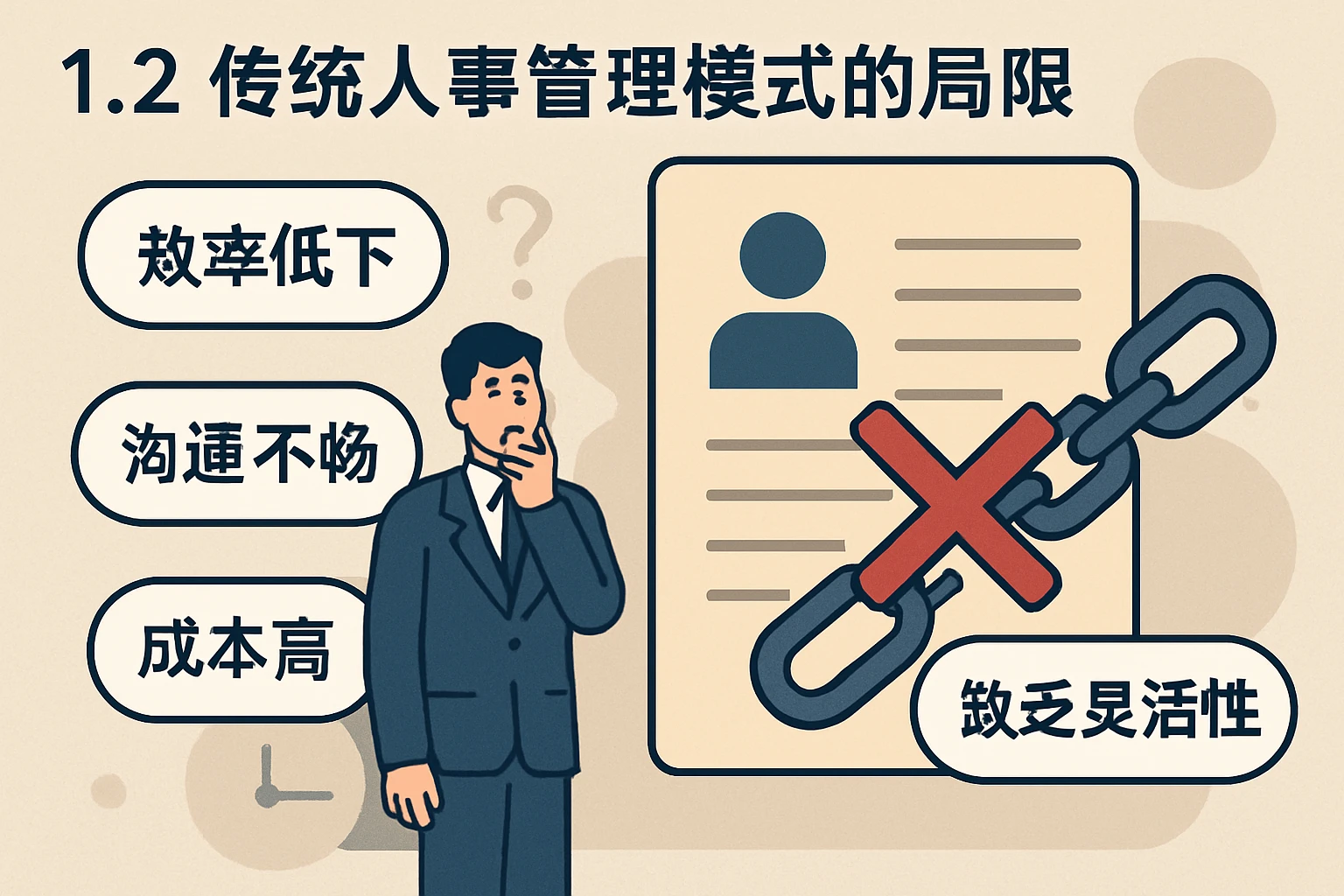 1.2 传统人事管理模式的局限