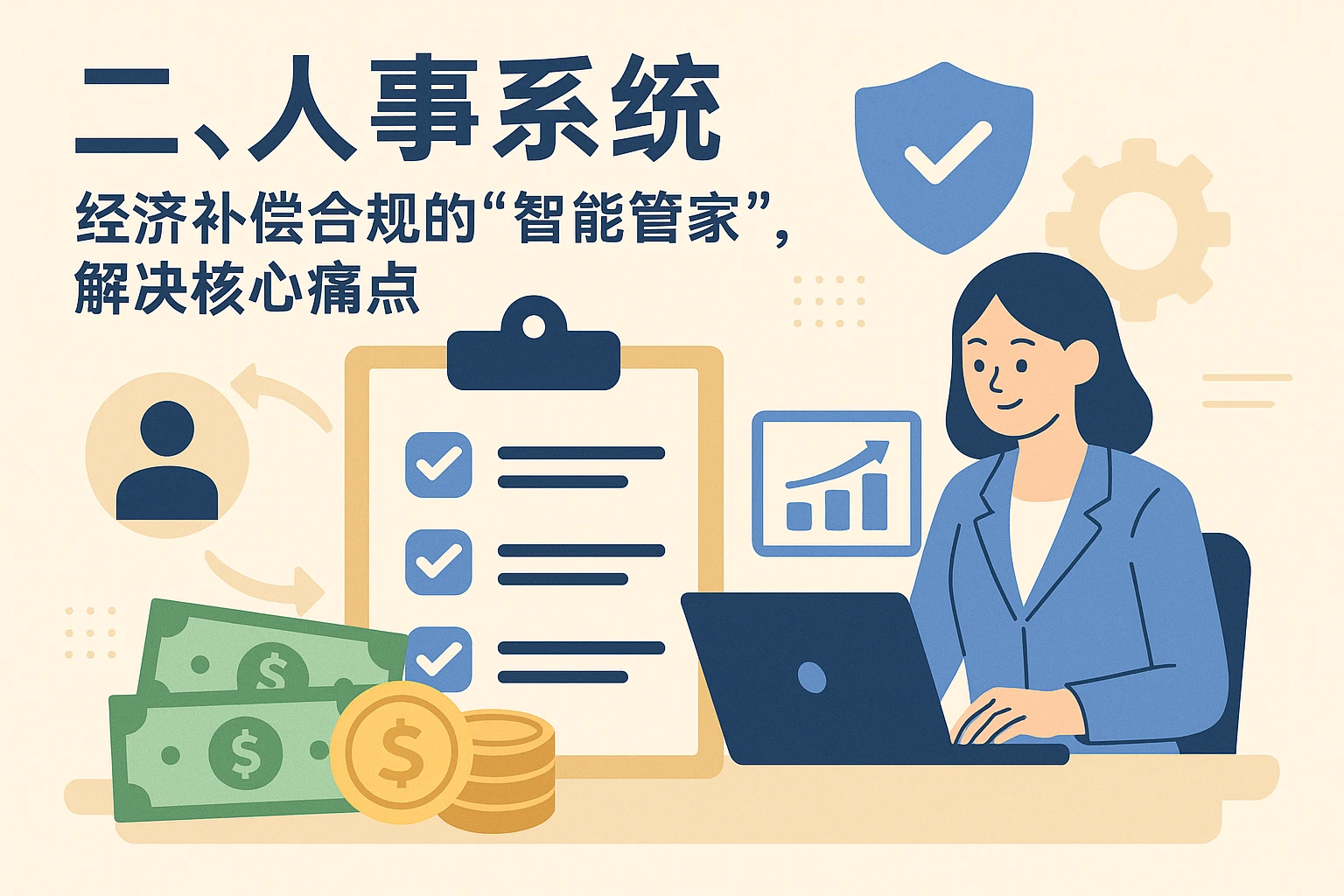 二、人事系统：经济补偿合规的“智能管家”，解决核心痛点